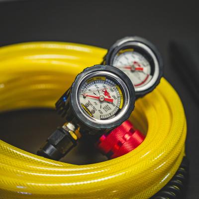 Nitrogen Regulator Kit for Shocks w/ 800 psi Analog Shock Inflator Gauge Power Tank
