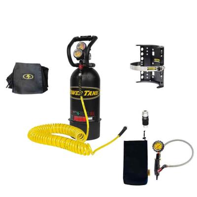 10 Lb CO2 Power Tank System Package B Matte Black Power Tank