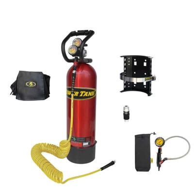 CO2 Tank 15 Lb Power Tank Package B 250 PSI Candy Red Power Tank