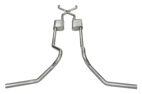 Ford Crossmember Back Exhaust For 65-76 F-100/F-150 Turbo Pro Muffler Pypes Exhaust