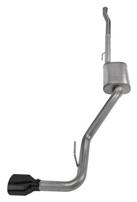 2020-2024 Jeep JT Gladiator CatBack Exhaust System 409 Stainless With Street Pro Muffler Black Powder Coated Pypes Performance Exhaust