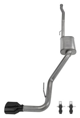 2020-2024 Jeep Gladiator JT Rubicon Cat Back Exhaust System 409 Stainless With Street Pro Muffler Black Powder Coated Pypes Performance Exhaust