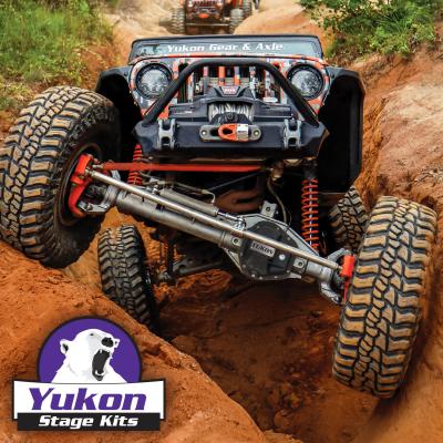 Stage 2 Jeep JL Re-Gear Kit W/Covers For Dana 30/35 4.56 Ratio 24 Spline JL Non-Rubicon M200 Rear/ M186 Front Stage 2 Gear Kit Package 4.56 Ratio W/ F&amp;R Covers Yukon Gear