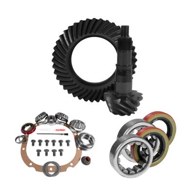 8.8 Inch Ford 3.55 Rear Ring &amp; Pinion Install Kit 2.53 Inch OD Axle Bearings &amp; Seals 8.8 Ford 3.55 Rear R&amp;P Gear/ Install Kit Package With Ak 1559 Axle Bearings (2.53 Inch Od) Yukon Gear