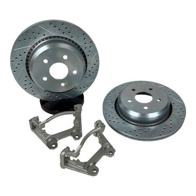 Big Claw Disc Brake Rotors Rear 21-25 Jeep Wrangler JL And 20-25 Gladiator JT W/Br3, Br4, Or Br5 Brake Code Baer Brakes