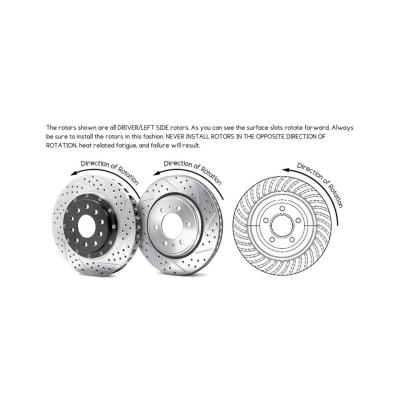 Big Claw Disc Brake Rotors Rear 21-25 Jeep Wrangler JL And 20-25 Gladiator JT W/Br3, Br4, Or Br5 Brake Code Baer Brakes