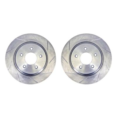 Claw Performance Rotors Rear (Slot/Zinc Only) 07-18 Jeep Wrangler JK Baer Brakes