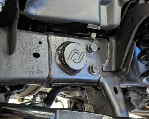 Frame Tube Plugs for JL/JT Frame Front CNC Machined Black Delrin RockJock 4X4