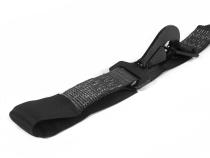 2 Inch x 10' Ratchet Tie Down w/ Twisted Snap Hooks and Axle Strap Combo Black SpeedStrap
