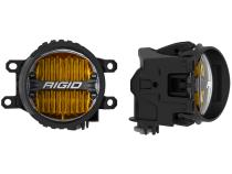 Toyota Fog Mount Kit For 10-20 Tundra/4Runner 16-20 Tacoma With 1 Set 360-Series 4.0 Inch SAE Yellow Lights RIGID Industries