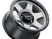 Aluminum Wheels 20x9 Boost 946G Satin Gunmetal Gray 6 Spoke 18 Offset 8 on 180 Bolt Pattern 130.81 Bore Raceline