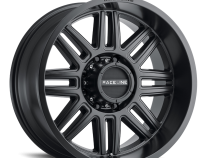 Aluminum Wheels 17x9 Split 948B Satin Black 18 Offset 8 on 180 Bolt Pattern 124.2 Bore Raceline