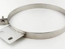 Diesel Stack Exhaust Clamp 10 in Polished 304 Stainless Steel Pypes Exhaust