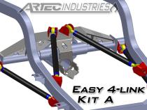 Easy 4 Link Kit A No Tube 7/8 Inch and 1.25 Inch Rod Ends Artec Industries
