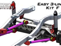 Easy 3 Link Kit F for Artec Trusses No Tubing Outside Frame Chevy / Ford 78-79 Front Passenger Rear Driver Artec Industries