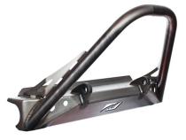 Jeep YJ/TJ Stubby Front Bumper W/Stinger Bare Steel Motobilt