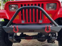 Jeep YJ / TJ / LJ Mid-Width Front Bumper W/Stinger Bare Steel Motobilt