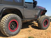 Jeep JK Rocker Guards W/Step 07-18 Wrangler JK Crusher Series Bare Steel Motobilt