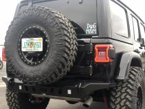 Jeep JL Tire Carrier 18 + Wrangler JL Up To 40 Inch Tire Motobilt