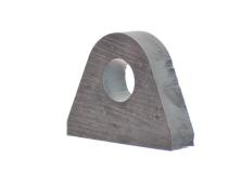Flat 3.5 Inch Weld On D-Ring Mount Steel Motobilt