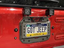 Aluminum Rear LED Light Bracket for MB1077 Fits Jeep JL Motobilt