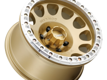 Aluminum Wheels 17x9 Beadlock MR105 Bolt Pattern 6 On 139.7 Offset -38 Lip Size 1.77 Gold GD Method