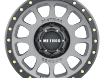 Aluminum Wheels 20x9 NV MR305 Bolt Pattern 8 On 165.1 Offset 18 Lip Size 1.42 Titanium TT Matte Black Lip Method