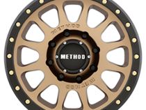Aluminum Wheels 18x9 NV MR305 Bolt Pattern 8 On 170 Offset 18 Lip Size 1.38 Method Bronze BRZ Black Street Loc Method