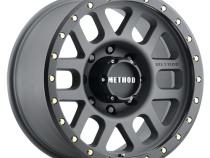 Aluminum Wheels 17x8.5 Grid MR309 Bolt Pattern 8 On 165.1 Offset 0 Lip Size 1.61 Titanium GY Black Street Loc Method