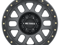 Aluminum Wheels 17x8.5 Grid MR309 Bolt Pattern 8 On 165.1 Offset 0 Lip Size 1.61 Titanium GY Black Street Loc Method