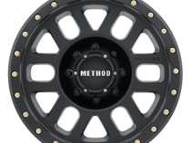 Aluminum Wheels 18x9 Grid MR309 Bolt Pattern 8 On 180 Offset 18 Lip Size 1.65 Matte Black MB Method