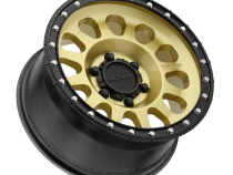Aluminum Wheels 20x9 MR315 Bolt Pattern 6 On 139.7 Offset 18 Lip Size 2.13 Gold GD Black Street Loc Method