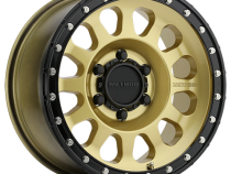 Aluminum Wheels 16x8 MR315 Bolt Pattern 6 On 139.7 Offset 0 Lip Size 1.65 Gold GD Black Street Loc Method