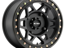 Aluminum Wheels 15x7 MR405 Beadlock UTV Bolt Pattern 4 On 136 Offset 38 Matte Black MB Method