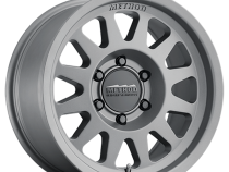 Aluminum Wheels 15x7 Bead Grip MR703 Bolt Pattern 5 On 100 Offset 15 Lip Size 1.18 Gloss Titanium SL Method