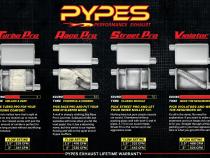 Race Pro Muffler 14 Inch Body 3 Inch Offset Inlet/Offset Outlet 409 Stainless Pypes Performance Exhaust