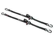 1.25 Inch x 12' Sliding Ratchet Tie Down 2 Pack Bullring