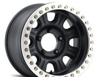 Aluminum Wheels 17x8.5 Monster Beadlock RT231 Machined Face Black 0 Offset 8 on 165.1 Bolt Pattern 130.81 Bore Raceline
