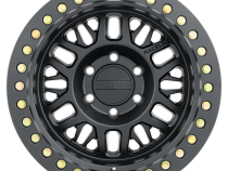 Aluminum Wheels 17x9 Ryno Cast Beadlock RT951B Satin Black Black Beadlock Ring -12 Offset 8 on 165.1 Bolt Pattern 130.81 Bore Raceline