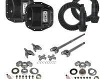 Stage 3 Jeep Jl/Jt Re-Gear Kit W/Covers Front Axles Dana 44 4.56 Ratio JL &amp;amp; Jt Rubicon M220 Rear/ M210 Front Stage 3 Gear Kit Package 4.56 F&amp;amp;R Cover &amp;amp; 4340 Front Axles Yukon Gear