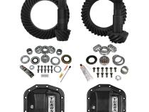 Stage 2 Jeep JL Re-Gear Kit W/Covers Dana 30/44 4.88 Ratio 24/28 Spline JL Non-Rubicon M220 Rear/ M186 Front Stage 2 Gear Kit Package 4.88 Ratio W/ F&amp;amp;R Covers Yukon Gear