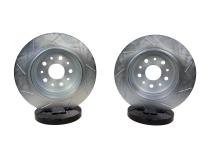 Claw Performance Rotors Rear (Slot/Zinc Only) 18-25 Jeep Wrangler JL W/Br2/Br6 Brake Code Baer Brakes