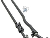 Currectlync Steering System 07-18 Wrangler JK w/Flipped Drag Link 1 1/2 Inch Diameter Tube Tie Rod/Forged Drag Link/Forged Tie Rod Ends Premium Jam Nuts And Adjuster RockJock 4x4