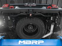 21-23 Jeep Gladiator Armor Plus Series T409 Stainless Steel 3 Inch Filter Back Rear Turn Down Exhaust System MBRP