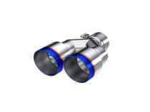 T304 Stainless Steel Burnt End Tip 2.5 Inch ID Dual 3.5 Inch OD Out 9.5 Inch Length Single Wall MBRP
