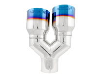 T304 Stainless Steel Burnt End Tip 2.5 Inch ID Dual 3.5 Inch OD Out 9.5 Inch Length Single Wall MBRP