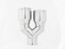 T304 Stainless Steel Tip 2.5 Inch ID Dual 3.5 Inch OD Out 9.5 Inch Length Dual Wall MBRP